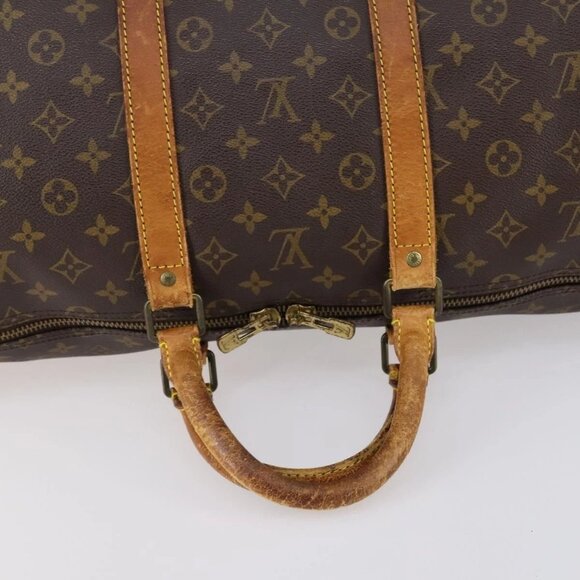 LOUIS VUITTON Monogram Keepall Bandouliere 55 Boston Bag M41414 LV Auth bs29746 - Picture 8 of 16